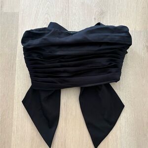 NBD Women’s Black Strapless Top with Bow